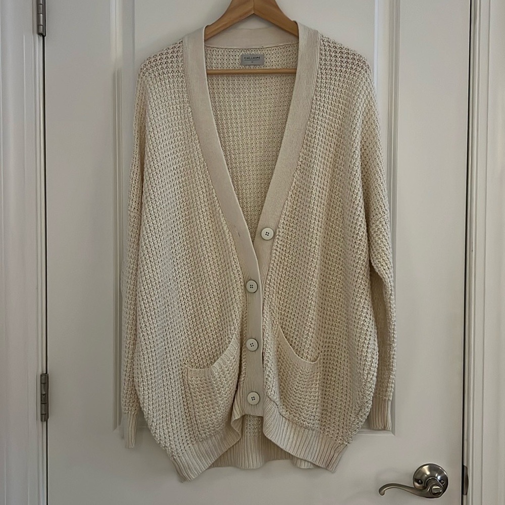 Calliope Cozy Cream Cardigan Sweater